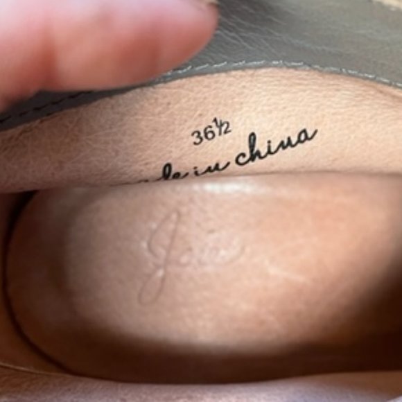 Joie Grey Suede Fringe Booties - Size 36 1/2 - US 6 - Picture 7 of 13